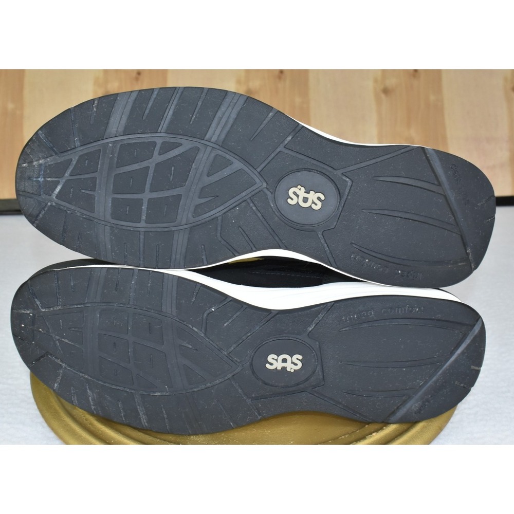 SAS Journey Mesh Men Shoes Size 13 Narrow Walking Black Suede Lace Up Sneakers - Picture 8 of 11